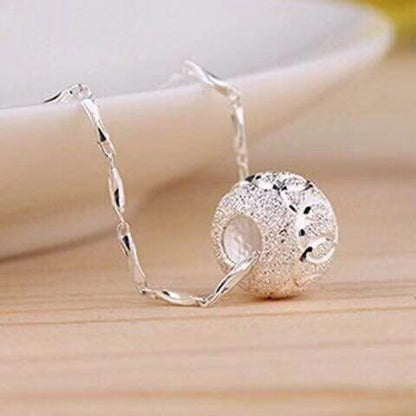 95 sterling silver necklace female ins clavicle pendant lbcase