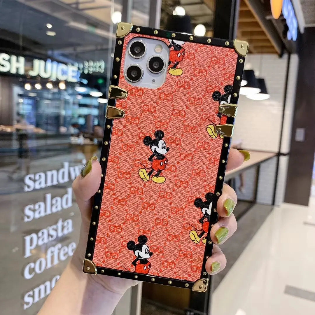 Fashion Mickey square phone case for iPhone lbcase