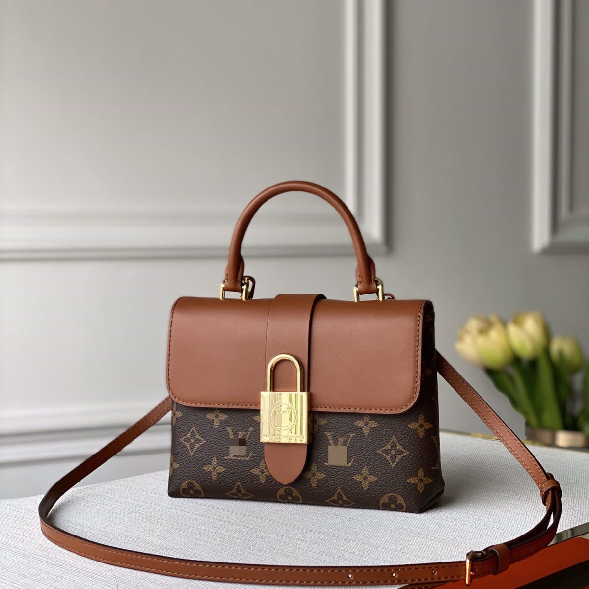 New flower color matching handbag lbcase