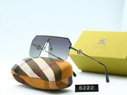 6 COLORS Half Frame THIN METAL FRAME SUNGLASSES lbcase