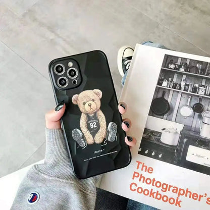 3D Cute baby bear soft phone case lbcase