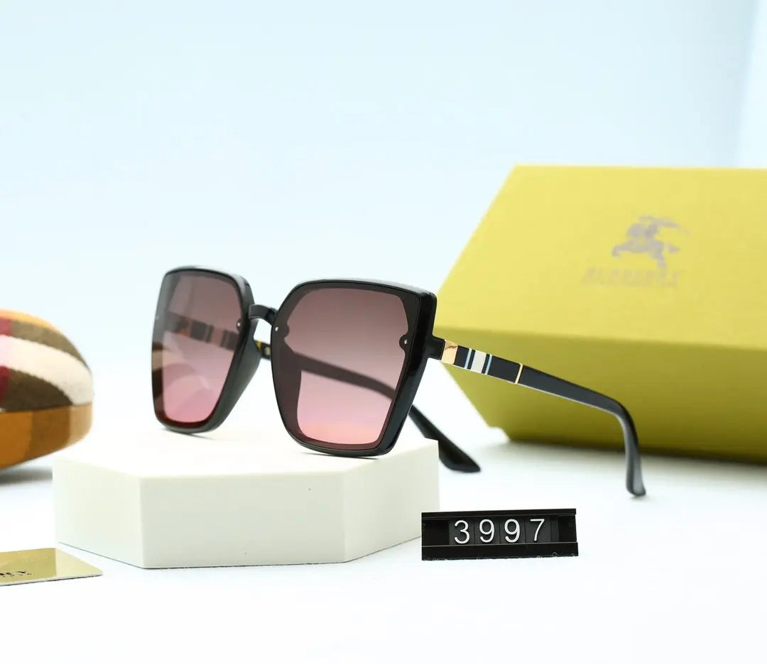 5 COLORS CLASSICAL SQUARE POLARIZED WOMEN SUNGLASSES lbcase