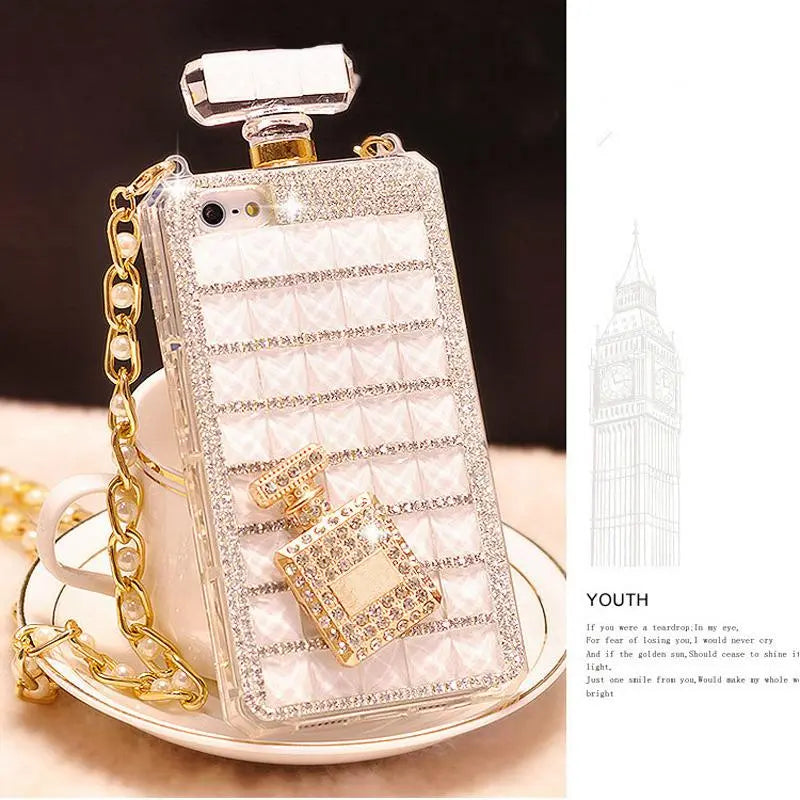 Diamond perfume bottle phone case lbcase