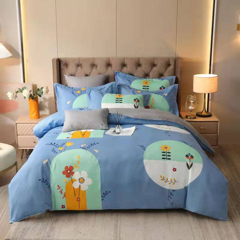 100% thick Skin-friendly cotton four-piece quilt cover  new product