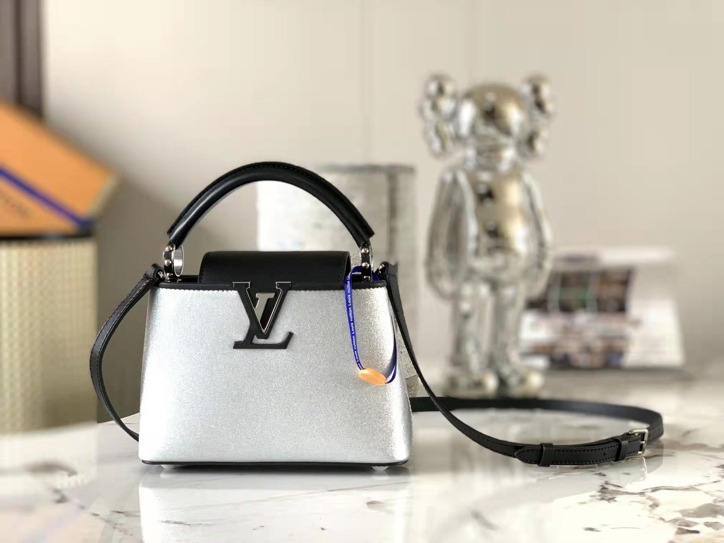Diamond pattern hadnbag lbcase