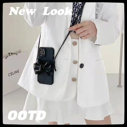 Bowknot card case Crossbody phone case For iphone lbcase