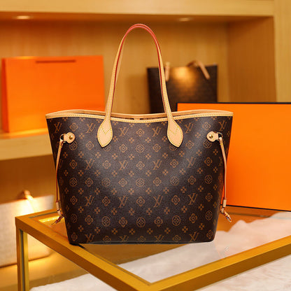 2022 new women's bag large capacity leather handbag lbcase