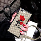 Embroidery Rose Flower Square Phone Case lbcase
