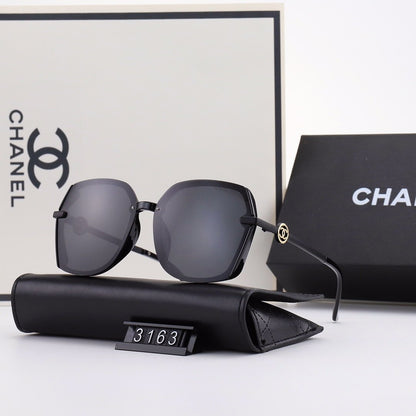 5 COLORS HOLLOW OUT LETTER THIN METAL FRAME SUNGLASSES lbcase