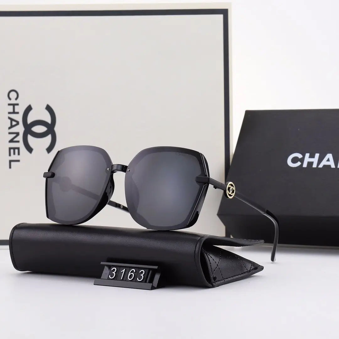 5 COLORS HOLLOW OUT LETTER THIN METAL FRAME SUNGLASSES lbcase