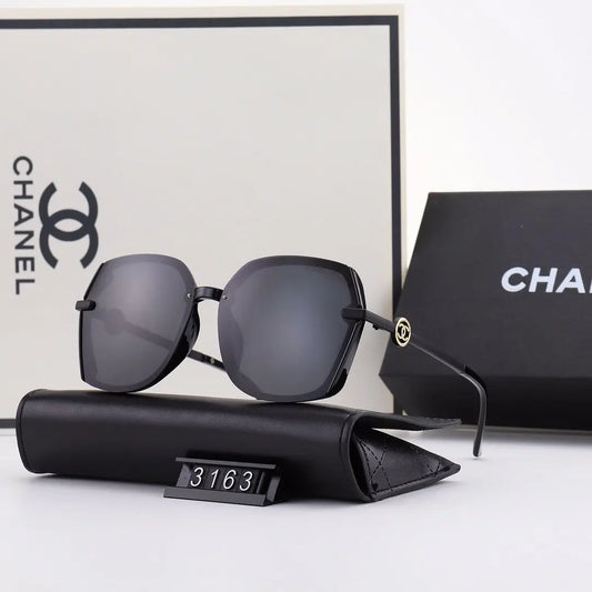5 COLORS HOLLOW OUT LETTER THIN METAL FRAME SUNGLASSES lbcase