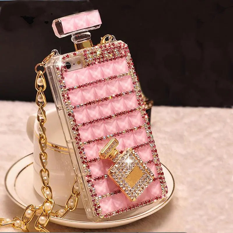 Diamond perfume bottle phone case lbcase