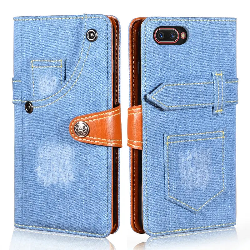 Jeans Style Leather Flip Case lbcase