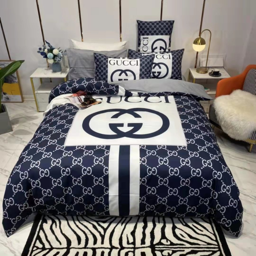 Luxury 100% cotton  four-piece Bedding Set lbcase