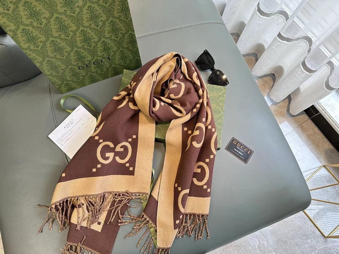 New Luxury autumn and winter  cashmere warm shawl tassel scarf