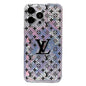Old flower laser quicksand phone case for iPhone