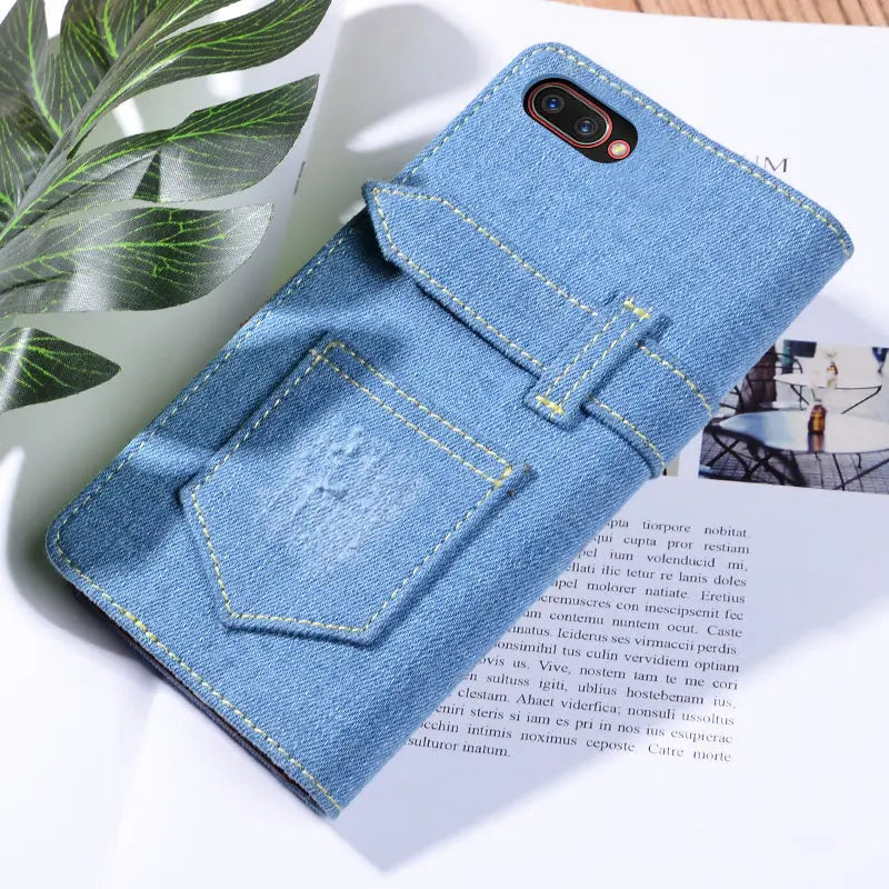Jeans Style Leather Flip Case lbcase