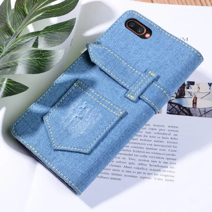 Jeans Style Leather Flip Case lbcase
