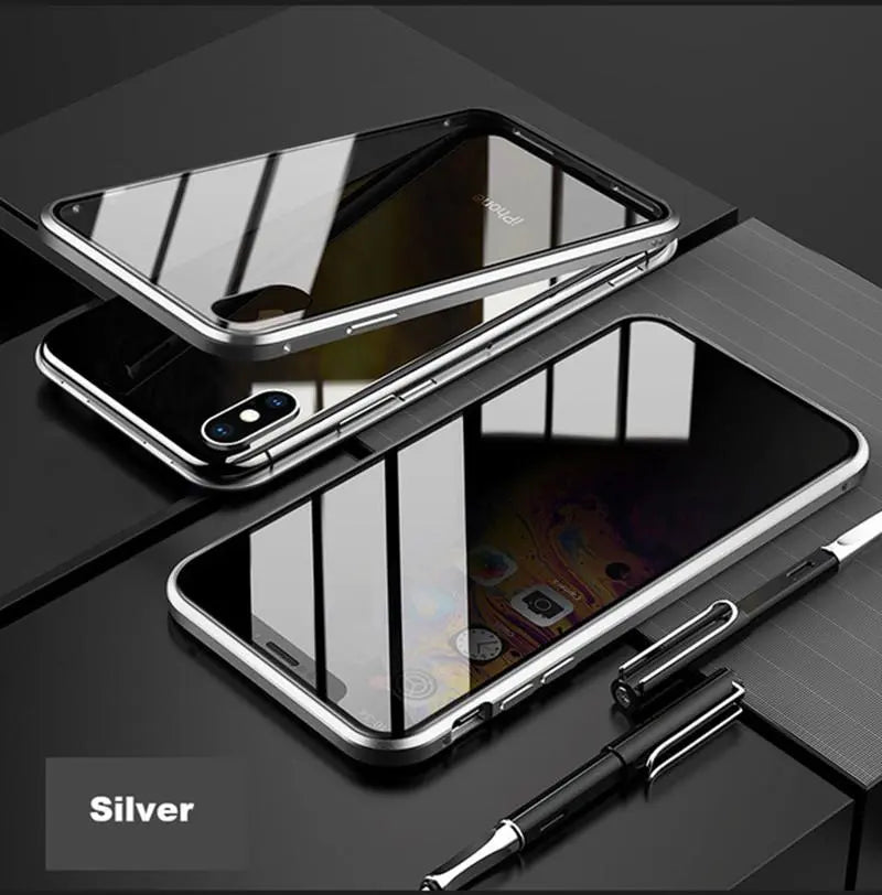 Magnetic tempered glass case lbcase