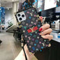 Leather stitching lanyard phone case for samsung lbcase