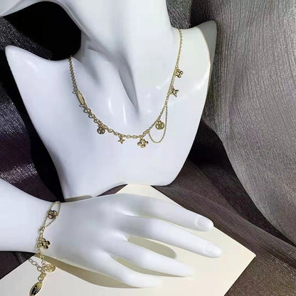 Gorgeous Necklace Bracelet Set Fashion Jewelry lbcase