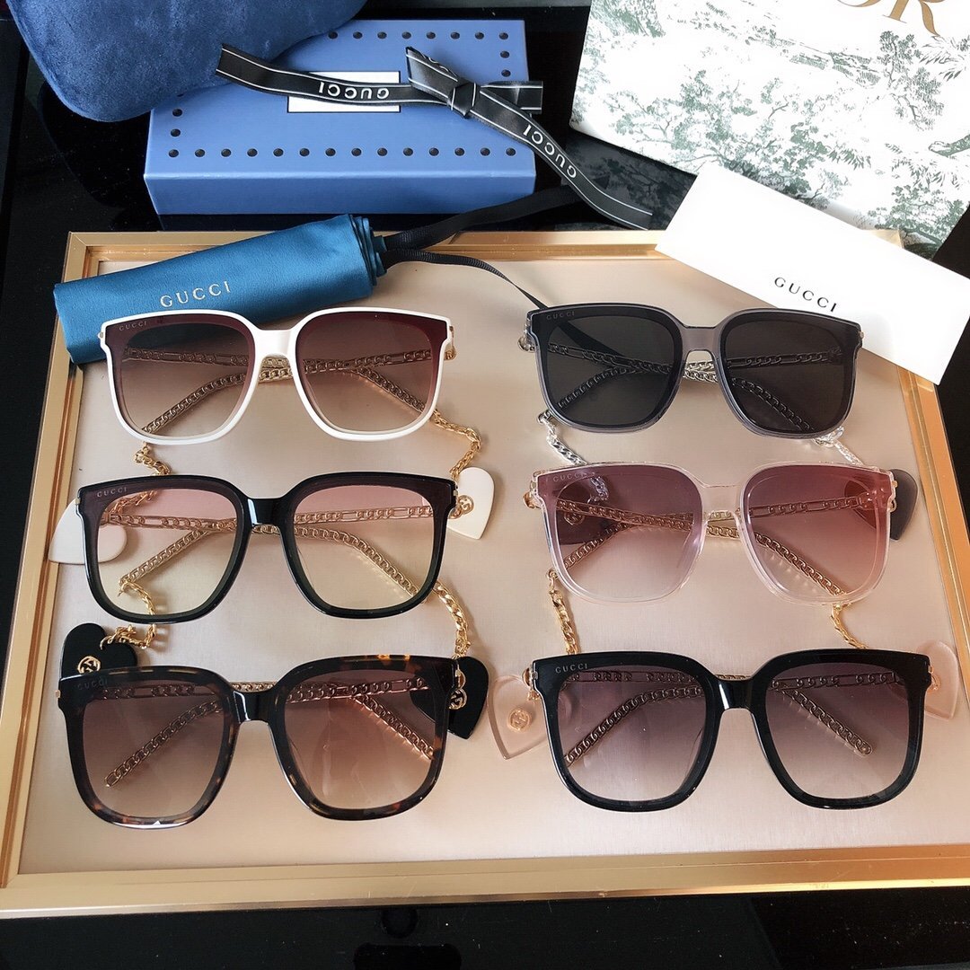 6 COLORS Ladies Pendant SUNGLASSES lbcase