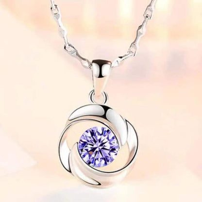 95 sterling silver necklace female ins clavicle pendant lbcase