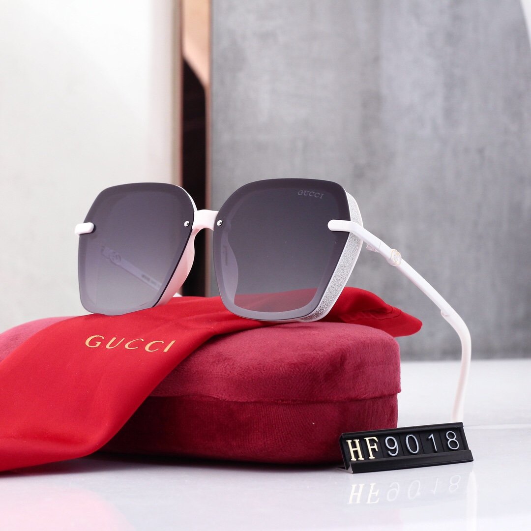 5 COLORS SQUARE FRAME SUNGLASSES lbcase