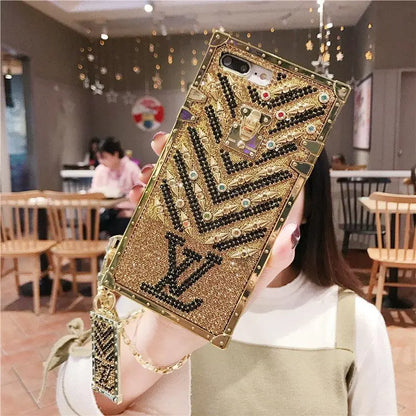 Full Diamond square phone case for iPhone lbcase
