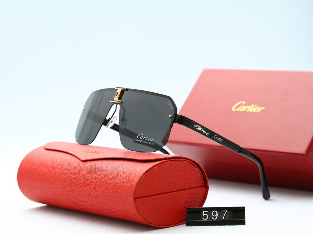 6 COLORS THIN METAL FRAME POLARIZED SUNGLASSES lbcase