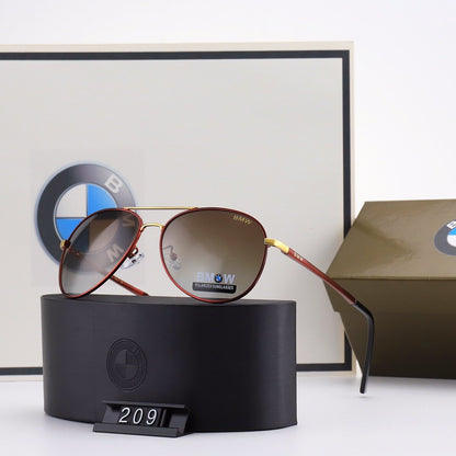 4 COLORS DOUBLE BRIDGE BAMBOO KNOT FRAME POLARIZED SUNGLASSES lbcase