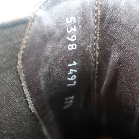 Dolce & Gabbana Wingtip Boots Brown/Gray Leather Size 37.5 Flat Chelsea Boots