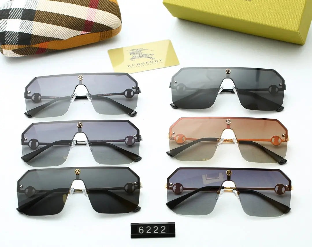 6 COLORS Half Frame THIN METAL FRAME SUNGLASSES lbcase
