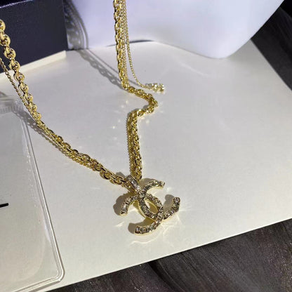Luxury Fashion Diamond Pendant Necklace lbcase