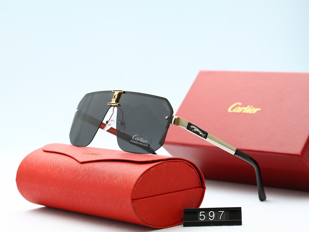 6 COLORS THIN METAL FRAME POLARIZED SUNGLASSES lbcase