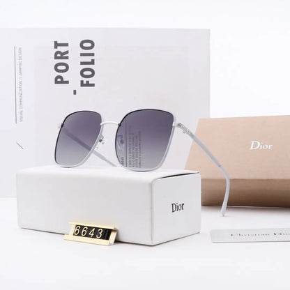5 COLORS CLASSICAL THIN FRAME POLARIZED SUNGLASSES lbcase