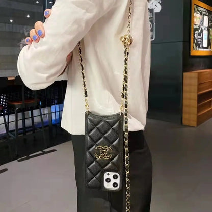 High-end leather Crossbody phone case For iphone lbcase