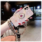 Rose rhinestone phone case For iphone lbcase