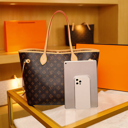 2022 new women's bag large capacity leather handbag lbcase