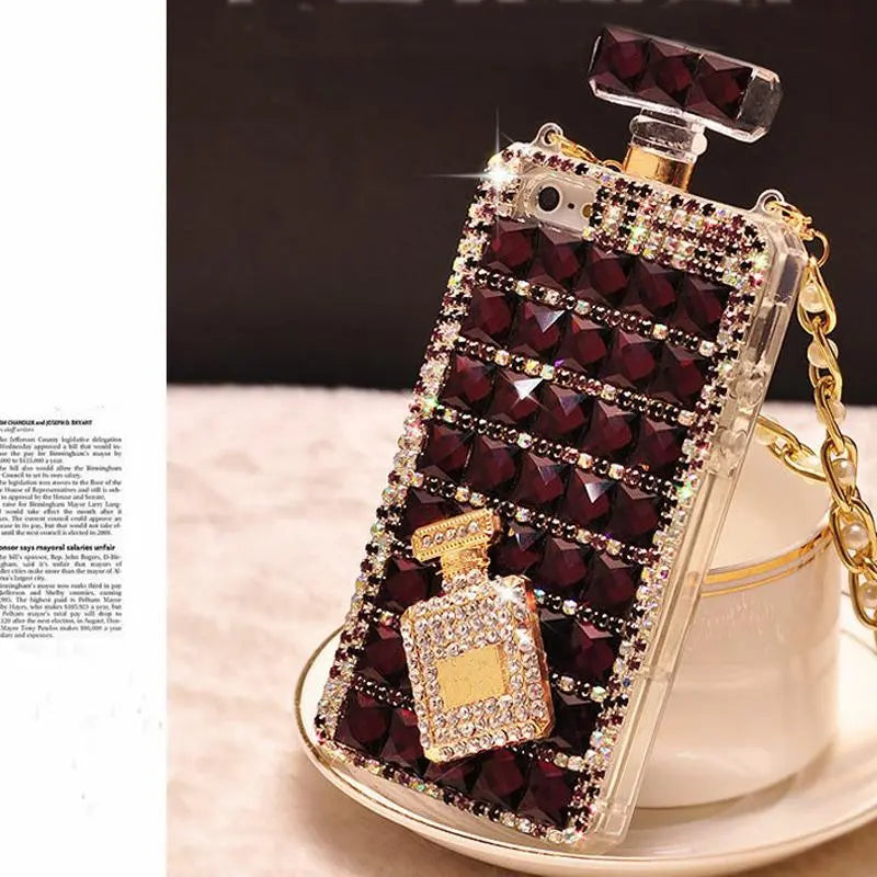 Diamond perfume bottle phone case lbcase