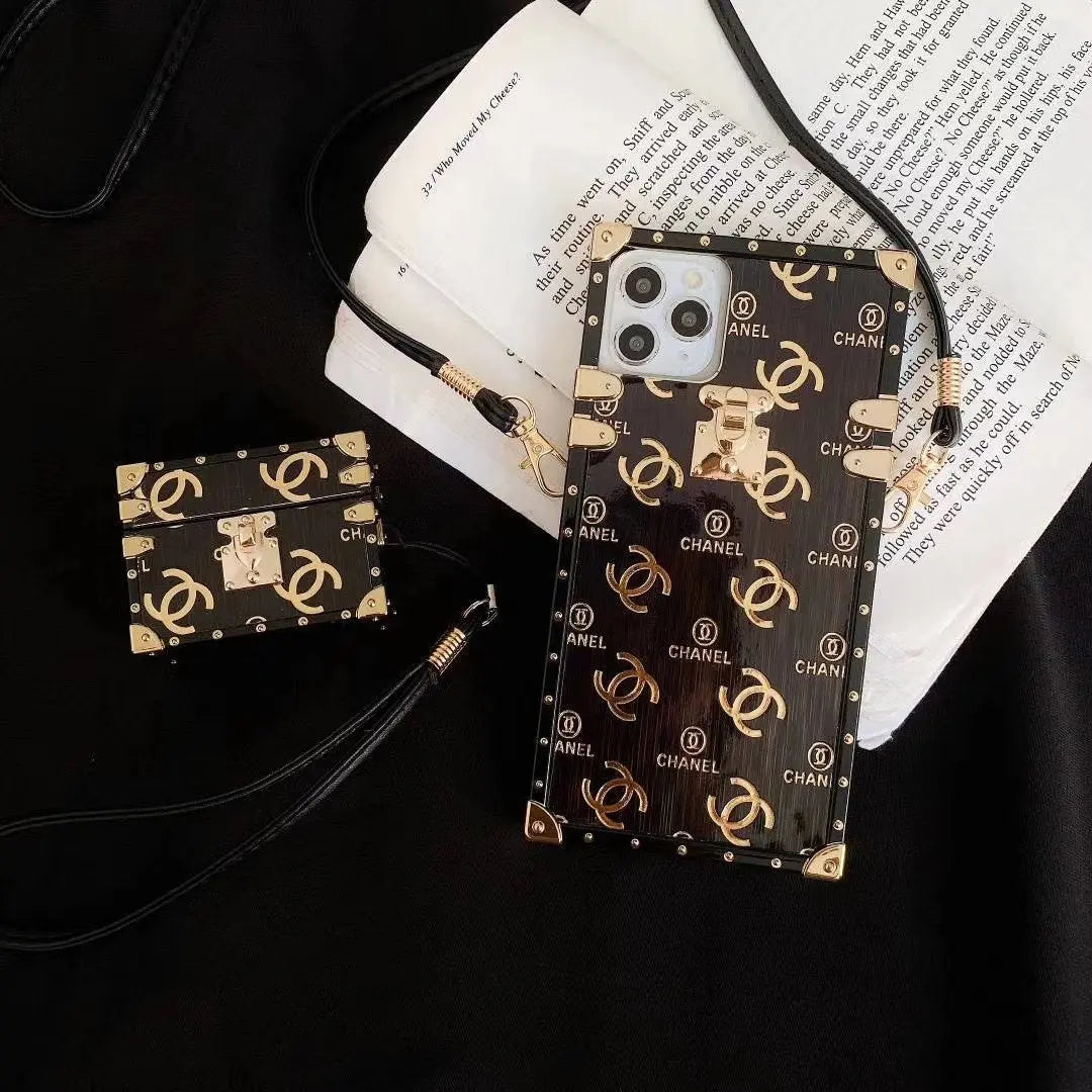 Fashion printing Square phone case and Airpods case lbcase