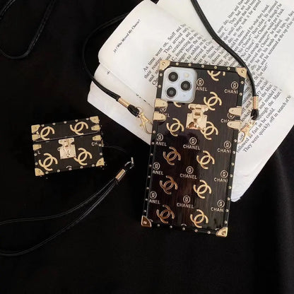 Fashion printing Square phone case and Airpods case lbcase
