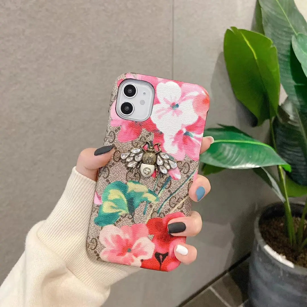 Luxurious Crystal bee phone case lbcase