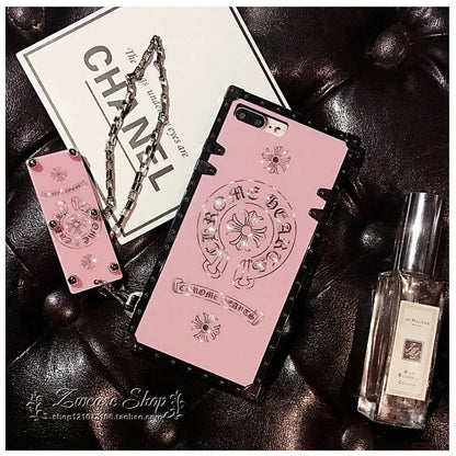 Wrist chain square phone case lbcase
