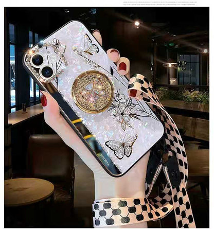 Rhinestone Butterfly  phone case For iphone lbcase