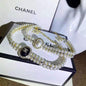 Fashion Diamond Pendant Pearl Necklace lbcase