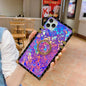 Sparkling square bracket phone case lbcase