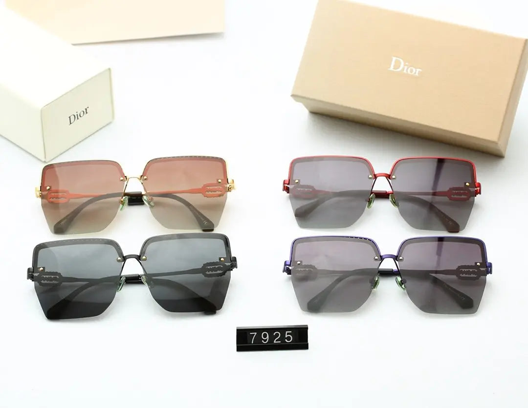 4 COLORS Half Frame SUNGLASSES lbcase