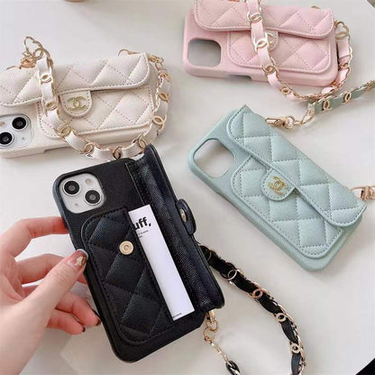 Chain and card bag phone case lbcase