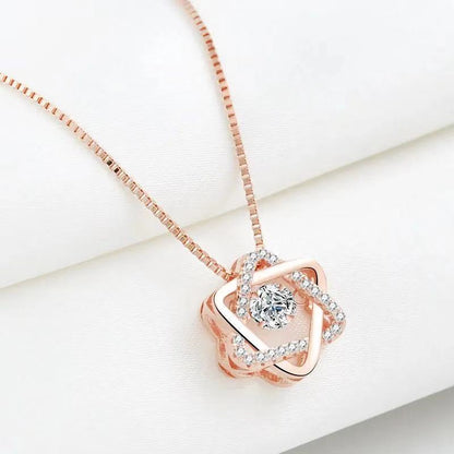 95 sterling silver necklace female ins clavicle pendant lbcase